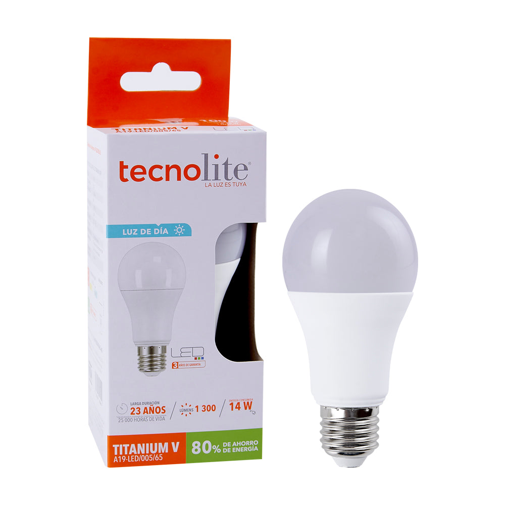 Lámpara LED  A TECNO LITE A19-LED/005/65