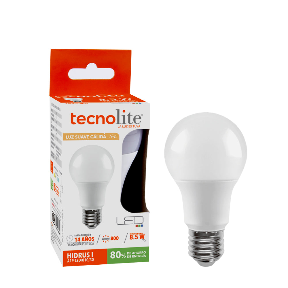 Lámpara LED  A TECNO LITE A19-LED/010/30