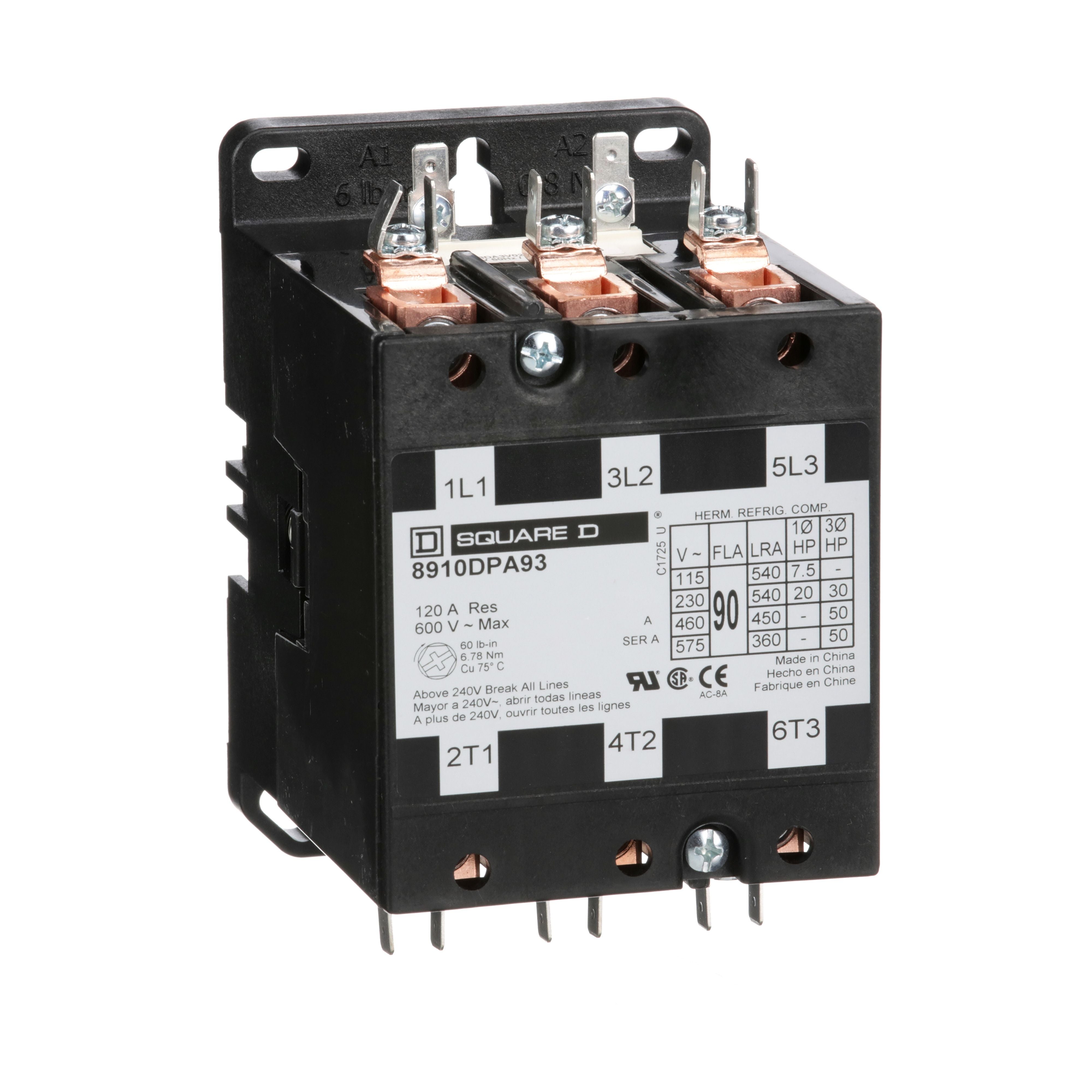 CONTACTOR 3P 90A Schneider 8910DPA93V09