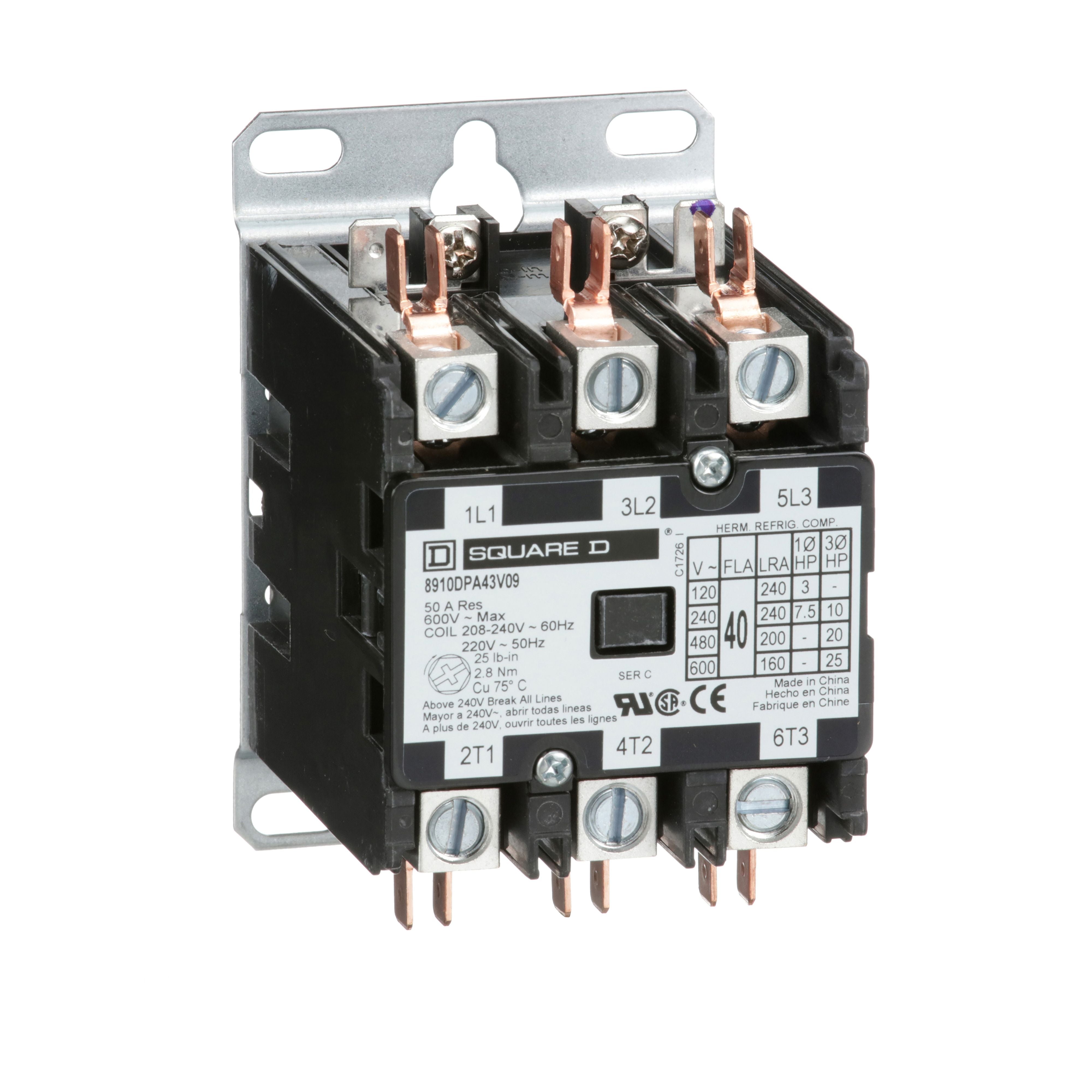 CONTACTOR PROPOSI Schneider 8910DPA43V09