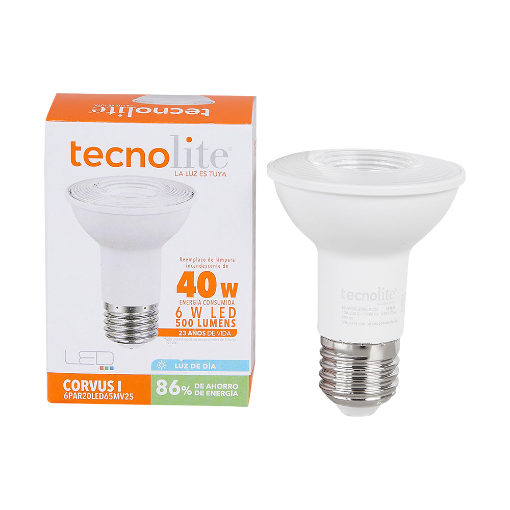 Lámpara LED P TECNO LITE 6PAR20LED65MV25