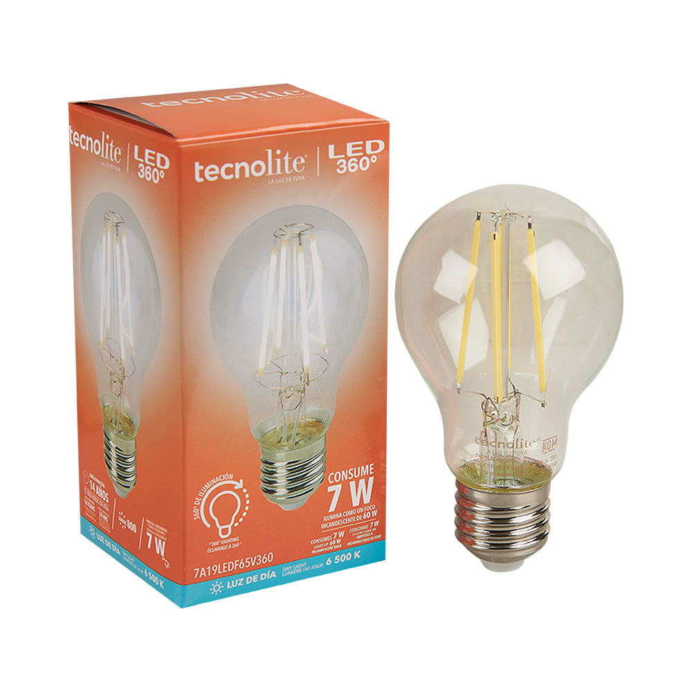 Lámpara LED FI TECNO LITE 7A19LEDF65V360