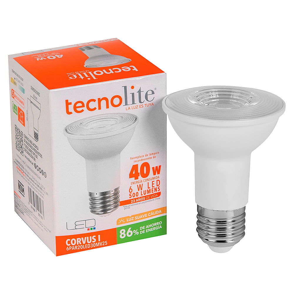 Lámpara LED P TECNO LITE 6PAR20LED30MV25