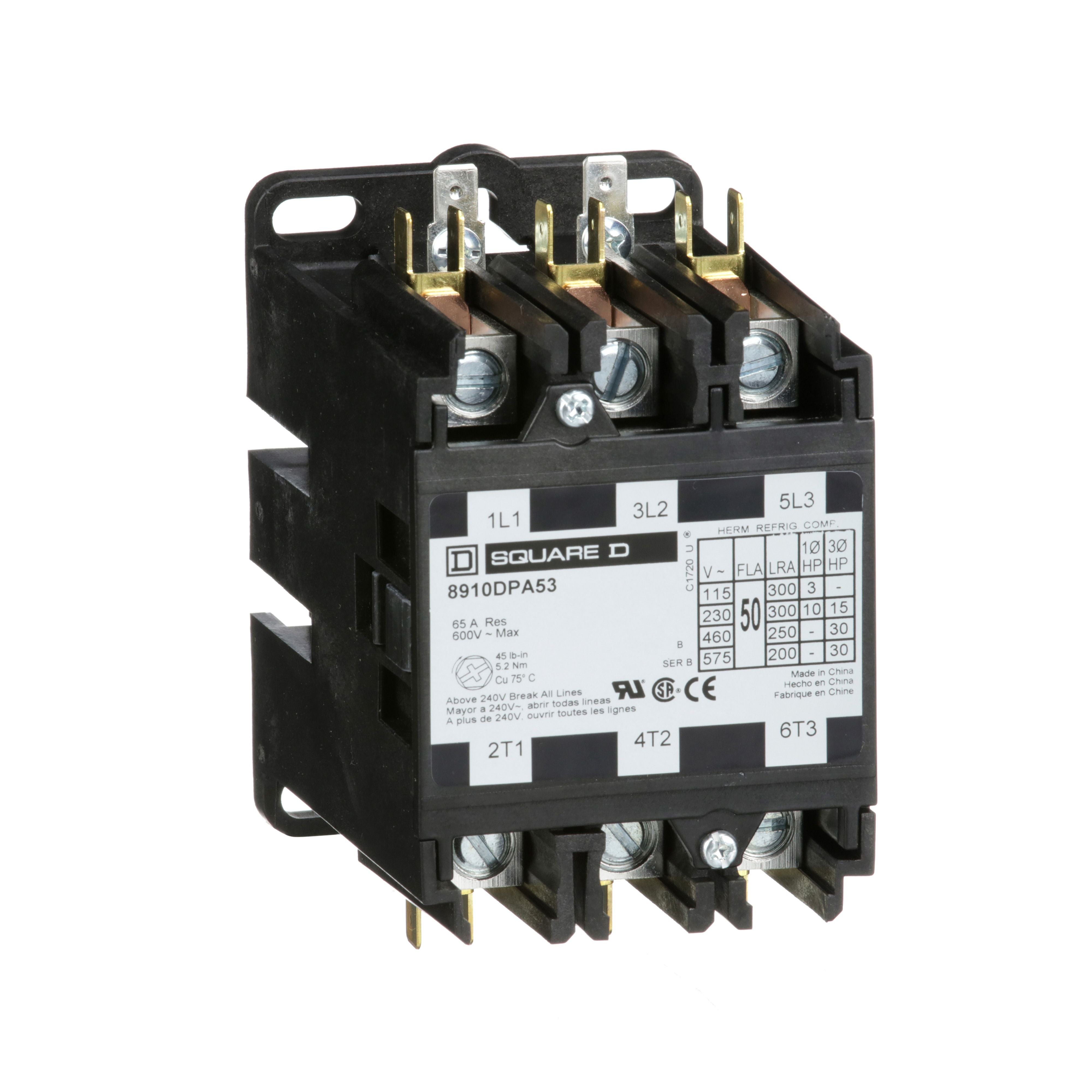 CONTACTOR 3P 50A Schneider 8910DPA53V09