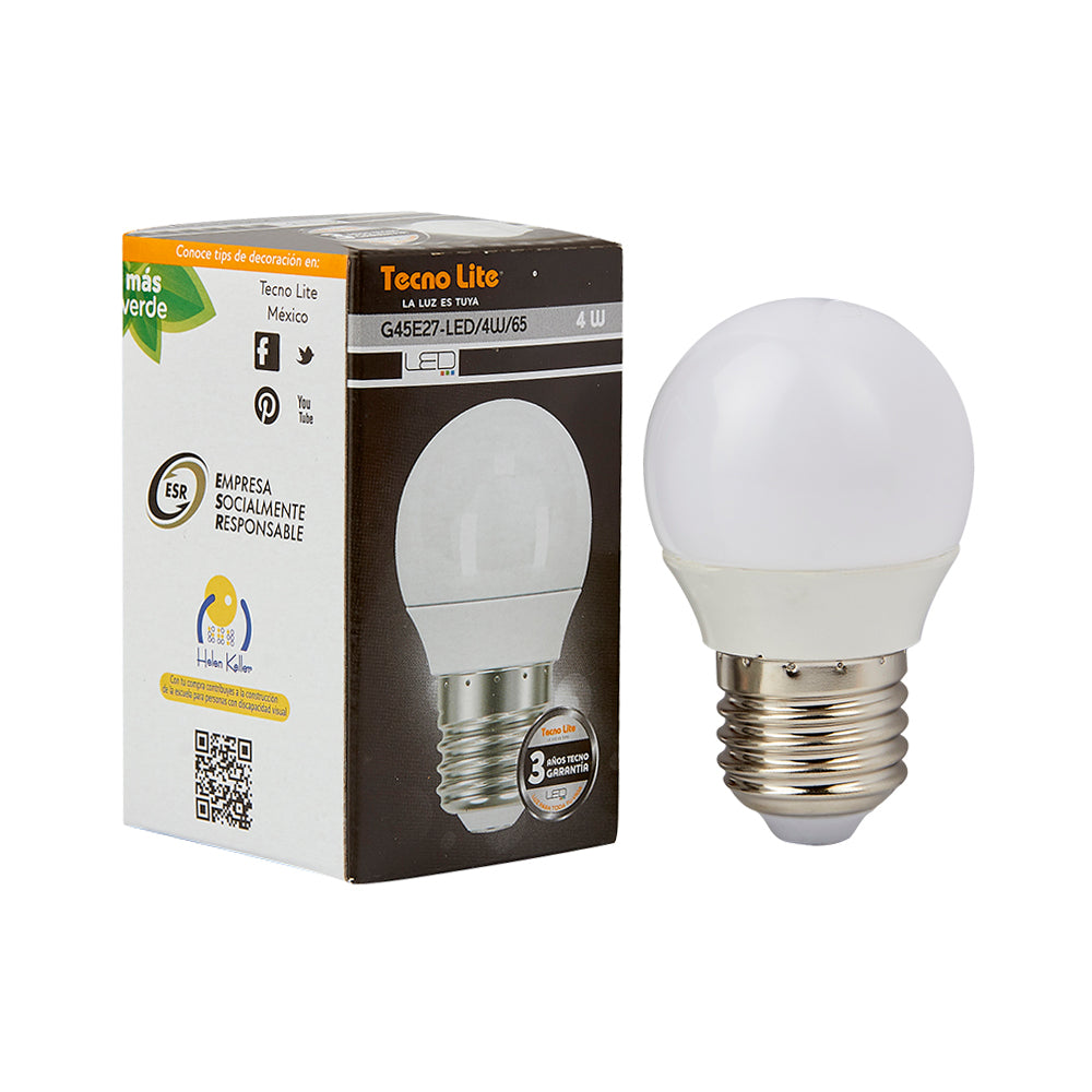 Lámpara LED  TECNO LITE G45E27-LED/4W/65