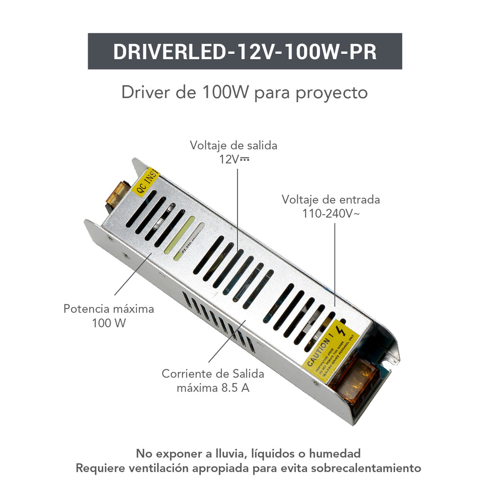 Driver de 10 TECNO LITE DRIVELE12V100WPR